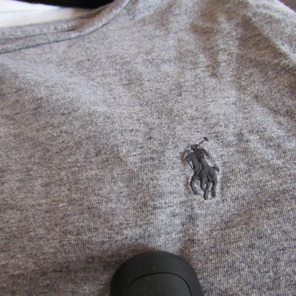 Polo by Ralph Lauren Gray Long Sleeve Tee Size XL 100% Cotton EUC - Picture 3 of 7